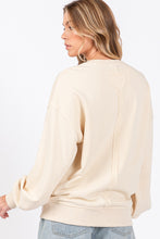 Load image into Gallery viewer, SAGE + FIG LOVE Path Applique Drop Shoulder Sweatshirt
