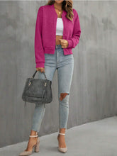 Load image into Gallery viewer, Zip Up Long Sleeve Jacket
