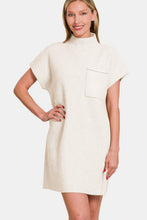 Load image into Gallery viewer, Zenana Short Sleeve Sweater Mini Dress
