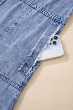 Load image into Gallery viewer, Raw Hem Button Down Long Sleeve Denim Dress
