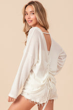 Load image into Gallery viewer, BiBi Waffled Backless Drawstring T-Shirt
