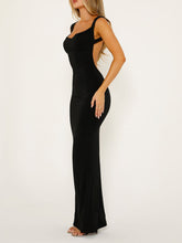 Load image into Gallery viewer, Backless Wide Strap Maxi Dress
