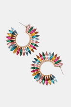 Load image into Gallery viewer, Zinc Alloy Acrylic C-Hoop Earrings
