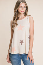 Load image into Gallery viewer, BOMBOM Star Print Round Neck Tank
