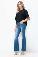 Load image into Gallery viewer, bytos Full Size Raw Hem Distressed High Rise Bootcut Jeans
