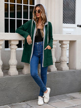 Load image into Gallery viewer, Drawstring Long Sleeve Hooded Jacket
