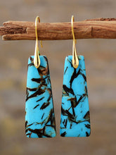 Load image into Gallery viewer, Geometrical Shape Imperial Jasper Dangle Earrings
