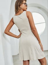 Load image into Gallery viewer, Button Up Square Neck Wide Strap Dress
