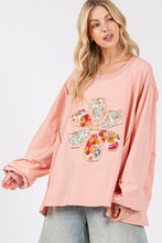 Load image into Gallery viewer, SAGE + FIG Flower Patch Dropped Shoulder Oversize Top
