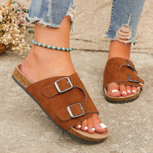 Load image into Gallery viewer, Metal Buckle Open Toe Sandals
