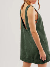 Load image into Gallery viewer, Mandy Round Neck Wide Strap Mini Dress with Pockets
