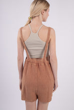 Load image into Gallery viewer, VERY J Sleeveless Double Gauze Overalls with Pockets
