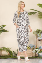 Load image into Gallery viewer, Celeste Full Size Leopard Contrast Dress with Pockets
