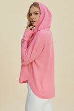 Load image into Gallery viewer, Double Take Full Size High-Low Dropped Shoulder Long Sleeve Hoodie
