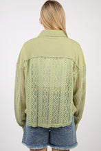 Load image into Gallery viewer, VERY J Button Up Long Sleeve Lace Shirt
