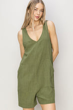 Load image into Gallery viewer, HYFVE V-Neck Sleeveless Romper with Pockets
