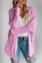 Load image into Gallery viewer, Double Take Pocketed Open Front Long Sleeve Cardigan
