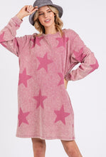 Load image into Gallery viewer, SAGE + FIG Washed Star Print Round Neck Dress
