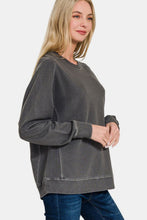 Load image into Gallery viewer, Zenana Full Size Pigment Dyed French Terry Sweatshirt
