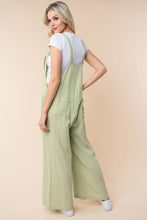 Load image into Gallery viewer, White Birch Texture Sleeveless Wide Leg Jumpsuit
