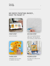 Load image into Gallery viewer, Relief Van Gogh&#39;s Sunflowers DIY 3D Oil Painting Kit
