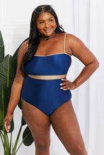 Load image into Gallery viewer, Marina West Swim Wave Break Contrast Trim One-Piece
