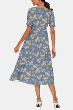 Load image into Gallery viewer, Round Neck Flounce Sleeve Midi Dress
