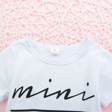 Load image into Gallery viewer, Girls MINI BOSS Graphic Tee and Skirt Set
