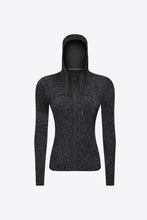 Load image into Gallery viewer, Drawstring Detail Zip Up Sports Jacket with Pockets
