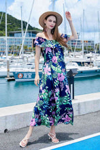 Load image into Gallery viewer, Full Size Ruffled Off-Shoulder Flutter Sleeve Maxi Dress
