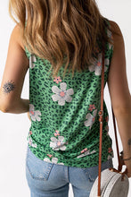 Load image into Gallery viewer, Printed Side Slit Round Neck Tank
