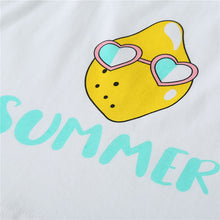 Load image into Gallery viewer, Summer Graphic Cami and Lemon Print Shorts Set
