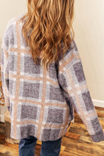 Load image into Gallery viewer, Button Up Plaid Long Sleeve Cardigan
