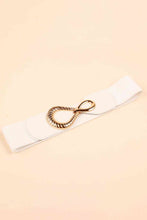 Load image into Gallery viewer, Ribbed Alloy Buckle Elastic Belt
