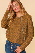 Load image into Gallery viewer, Haptics Full Size Exposed Seam Dolman Sleeve Ribbed Top
