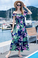 Load image into Gallery viewer, Full Size Ruffled Off-Shoulder Flutter Sleeve Maxi Dress
