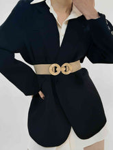 Load image into Gallery viewer, Geometric Buckle Elastic Wide Belt
