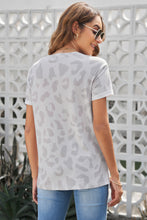 Load image into Gallery viewer, Leopard GOOD VIBES Cuffed Tee Shirt
