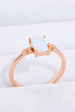 Load image into Gallery viewer, Rectangle Natural Moonstone Ring
