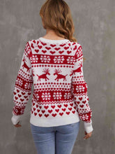 Load image into Gallery viewer, Christmas Theme Round Neck Sweater
