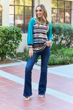 Load image into Gallery viewer, Celeste Design Full Size Striped Long Sleeve Top
