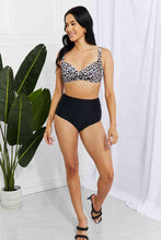 Load image into Gallery viewer, Marina West Swim Take A Dip Twist High-Rise Bikini in Leopard
