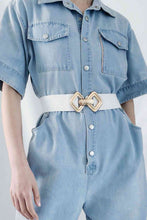 Load image into Gallery viewer, Geometric Buckle Elastic Wide Belt
