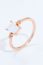 Load image into Gallery viewer, Rectangle Natural Moonstone Ring

