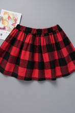 Load image into Gallery viewer, Baby Girl Top and Plaid Skirt Set
