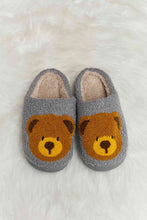 Load image into Gallery viewer, Melody Teddy Bear Print Plush Slide Slippers
