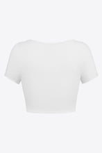 Load image into Gallery viewer, Square Neck Ribbed Crop Top
