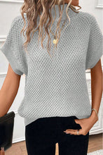 Load image into Gallery viewer, Turtleneck Short Sleeve Sweater
