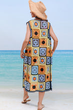 Load image into Gallery viewer, Crochet Open Front Sleeveless Cover Up
