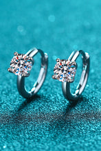 Load image into Gallery viewer, Moissanite Huggie Earrings
